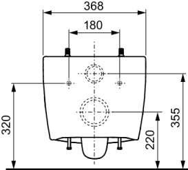 Унитаз подвесной TECE TECEneo 36,7х54 см безободковый керамика белый 9700209