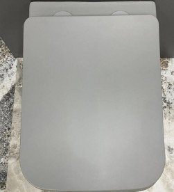 Унітаз підвісний VBI Caprera 36х50,5 см із сидінням кераміка сірий матовий VBI-020303