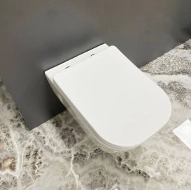 Унитаз подвесной VBI LIDO 50х37 см безободковый с крышкой soft-close керамика белый VBI-020500