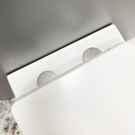 Унитаз подвесной VBI LIDO 50х37 см безободковый с крышкой soft-close керамика белый VBI-020500