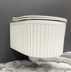 Підвісний унітаз VBI Torcello 36х49,5 см з сидінням кераміка білий VBI-020800