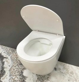 Унитаз подвесной VBI Vulcano 36х48,5 см с сиденьем керамика белый матовый VBI-020415