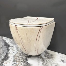 Унітаз підвісний VBI VULCANO 48х36 см безободковий з кришкою soft-close кераміка онікс VBI-020407