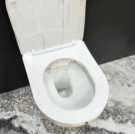 Унітаз підвісний VBI VULCANO 48х36 см безободковий з кришкою soft-close кераміка онікс VBI-020407