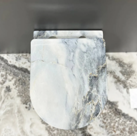 Унітаз підвісний VBI VULCANO 48х36 см безободковий з кришкою soft-close кераміка граніт VBI-020405