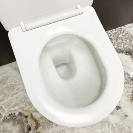 Унітаз підвісний VBI VULCANO 48х36 см безободковий з кришкою soft-close кераміка терраццо VBI-020409