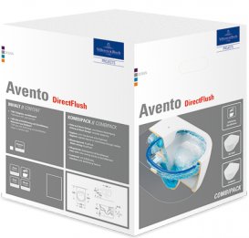 Унитаз Villeroy&Boch Avento 5656HR01 + Сиденье + Инсталляция ViConnect 92246100 + Кнопка смыва 92249061