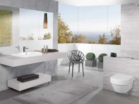 Унитаз подвесной Villeroy & Boch Architectura XL 41х58 см санитарная керамика CeramicPlus с AntiBac альпийский белый 4688R0T2