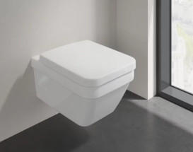 Унитаз подвесной Villeroy & Boch Architectura 37х53 см санитарная керамика CeramicPlus альпийский белый 5685R0R1