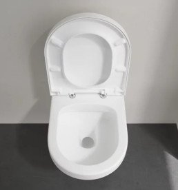 Унитаз подвесной Villeroy & Boch Architectura 37х53 см с крышкой санитарная керамика альпийский белый 5684HR01