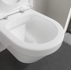 Унитаз подвесной Villeroy & Boch Architectura 37х53 см с крышкой санитарная керамика альпийский белый 5684HR01