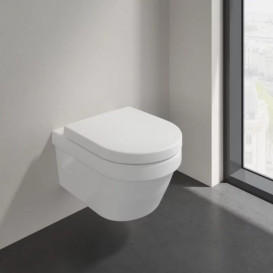 Унитаз подвесной Villeroy & Boch Architectura 37х53 см с крышкой санитарная керамика альпийский белый 5684HR01