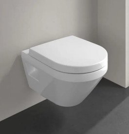 Унитаз подвесной Villeroy & Boch Architectura 37х53 см с крышкой санитарная керамика альпийский белый 5684CL01