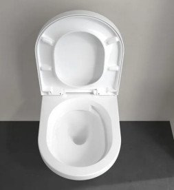 Унитаз подвесной Villeroy & Boch Architectura 37х53 см с крышкой санитарная керамика альпийский белый 5684CL01