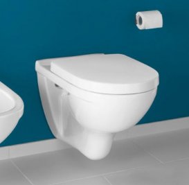 Унітаз підвісний Villeroy & Boch O.Novo 5660HR01 Directflush + Сидіння + Комплект 4 в 1 TeceBase 9400006