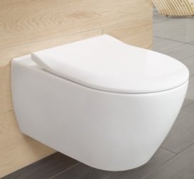 Унитаз подвесной Villeroy&Boch коллекция Subway 2.0 56001001+9M78S101 + Комплект 4 в 1 TeceBase 9400005