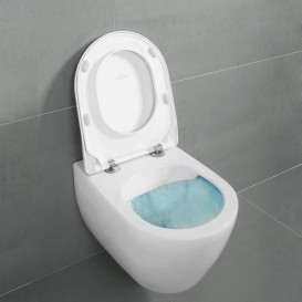 Унітаз підвісний Villeroy & Boch Subway 2.0 37х56 см з кришкою Soft Closing 5614R201