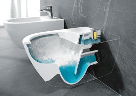 Унитаз подвесной Villeroy&Boch Subway 2.0 ViFresh с открытым смывным краем + Сиденье SoftClosing 5614A1R1 + 9M78S101