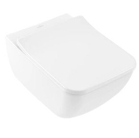 Унитаз подвесной Villeroy & Boch Venticello 37,5х56 см санитарная керамика CeramicPlus каменный белый 4611R0RW