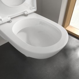 Унітаз підвісний Villeroy&Boch ViCare 36х70 см санітарна кераміка AntiBac CeramicPlus альпійський білий 4601R0T2