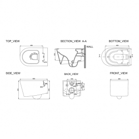 Унітаз Primera Grand підвісний Clear Pro з кришкою soft close білий 8320022