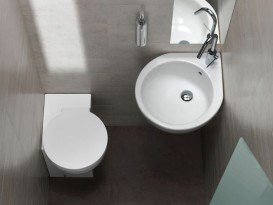 Унітаз приставних кутовий Hatria You & Me 50.5х37.5 см білий YXZ601