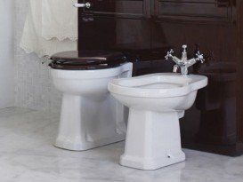 Унитаз пристенный Burlington санфарфор белый P14