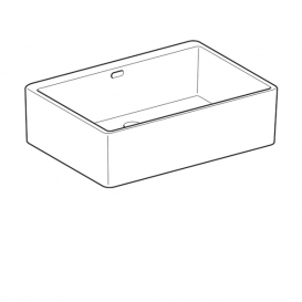 Універсальна раковина Geberit Publica з переливом вогнетривка глина білий 361370000