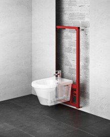 Універсальний інсталяційний модуль для підвісного біде  Ravak II/1200 метал червоний X01704