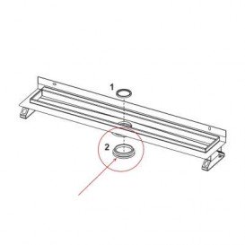 Уплотняющее внешнее кольцо для стакана сифона дренажного трапа TECE TECEdrainline черный 668013