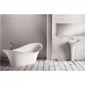 Ванна з штучного каменю Marmorin Alice ІІ 206,7х91,5 см окремостояча білий P 551 210 020 010