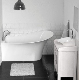 Ванна з каменю Marmorin Misa L/R 155,3x91,6 см білий 634 155 920 хх х