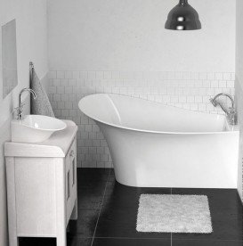 Ванна з каменю Marmorin Misa L/R 155,3x91,6 см білий 634 155 920 хх х