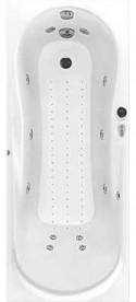 Ванна аэро- и гидромассажная акриловая прямоугольная PoolSpa Muza 150Х70 система Smart 2 белый PHPD510ST2C0000