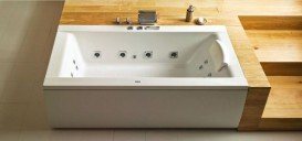 Ванна аеро- та гідромасажна акрилова прямокутна PoolSpa Windsor 180х85 система Smart 2 білий PHPNT10ST2C0000