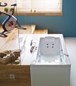 Ванна аеро- та гідромасажна акрилова прямокутна PoolSpa Windsor 180х85 система Smart 2+ білий PHPNT10ST2C1960