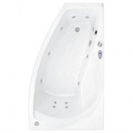 Ванна аэро- и гидромассажная акриловая PoolSpa Nicole 150х80 R правая система Smart 2 + белый PHAOD10ST2C1960