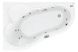 Ванна аэро- и гидромассажная акриловая PoolSpa Leda 160х100 L левая система Smart 2 белый PHAH410ST2C0000