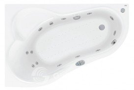Ванна аеро- та гідромасажна акрилова PoolSpa Leda 160х100 L левая система Smart 2 білий PHAH410ST2C0000