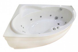 Ванна аэро- и гидромассажная акриловая PoolSpa Europa 165х105 L левая система Titanium белый PHA4810STTC0000