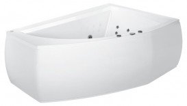 Ванна аэро- и гидромассажная акриловая PoolSpa Aquamarina 175х100 R правая система Smart 2 белый PHAI510ST2C0000