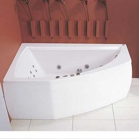 Ванна аеро- та гідромасажна акрилова PoolSpa Aquamarina 175х120 L ліва система Smart 2 білий PHAJ810ST2C0000