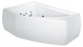 Ванна аэро- и гидромассажная акриловая PoolSpa Aquamarina 175х120 L левая система Smart 2 белый PHAJ810ST2C0000
