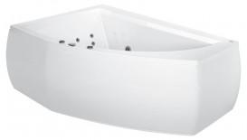 Ванна аэро- и гидромассажная акриловая PoolSpa Aquamarina 175х120 L левая система Smart 2 белый PHAJ810ST2C0000