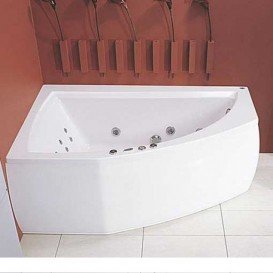 Ванна аэро- и гидромассажная акриловая PoolSpa Aquamarina 175х120 L левая система Smart 2 + белый PHAJ810ST2C1960