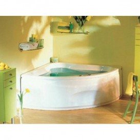 Ванна аеро- та гідромасажна акрилова PoolSpa Klio Sym 140х140 система Smart 2 + білий PHS3610ST2C1960