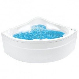 Ванна аэро- и гидромассажная акриловая PoolSpa Triangel 155х155 система Economy 2 белый PHS4010SO2C0000