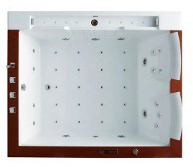 Ванна аэро- и гидромассажная акриловая Golston 180х80 правая белый G-U2608R