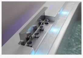 Ванна аеро- і гідромасажна акрилова Golston 190х155 вбудована білий G-U3601