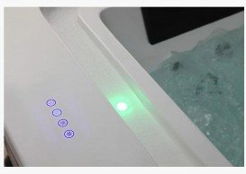 Ванна аеро- і гідромасажна акрилова Golston 190х155 вбудована білий G-U3601